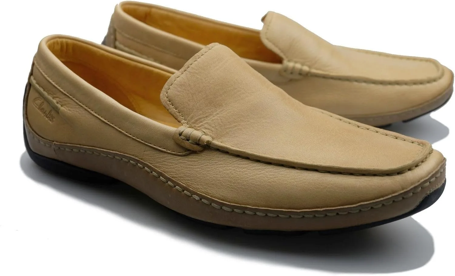 Мужские лоферы Clarks Rapid Mocc, бежевый — фото 2