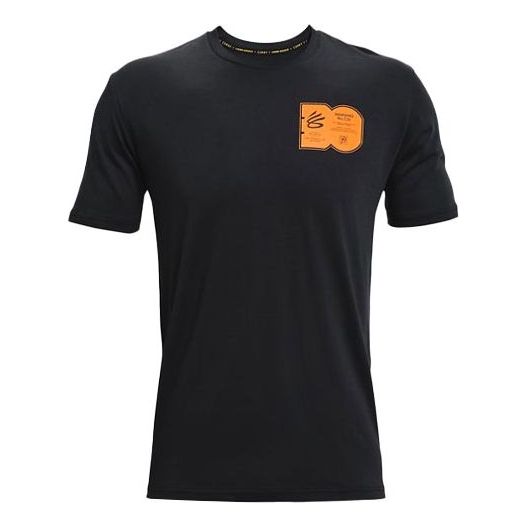 

Футболка men's curry athleisure casual sports short sleeve black Under Armour, черный