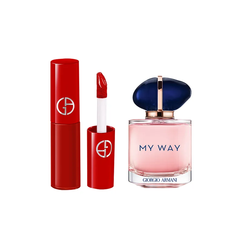 GIORGIO ARMANI Набор пробников ARMANI: жидкая матовая помада Velour и духи, #400 Liquid Lipstick Sample 1.5ml+Selfless Perfume 7ml