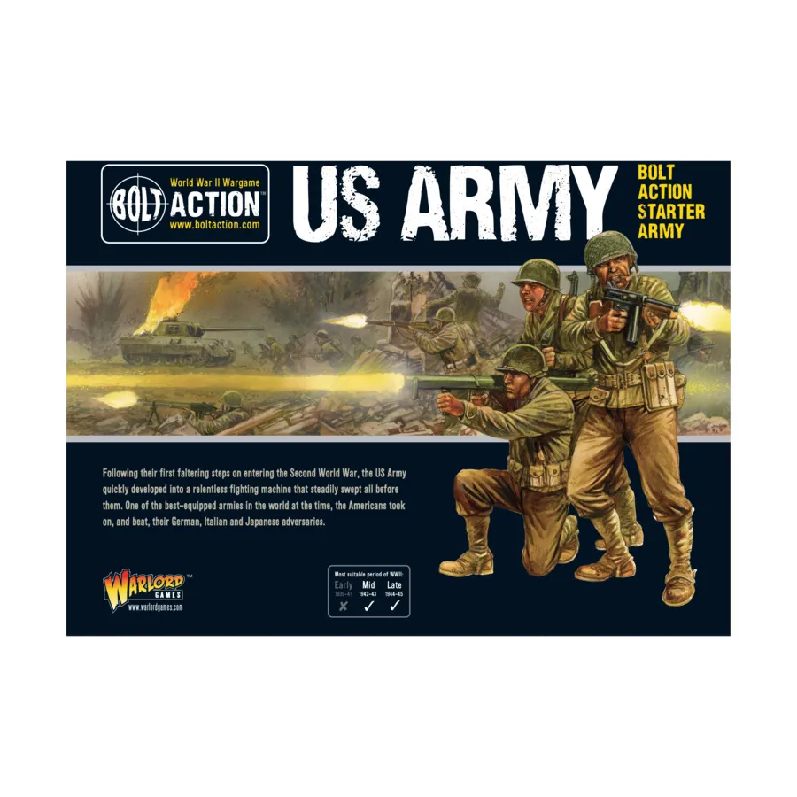 

Стартовая армия армии США (издание 2019 г.), Bolt Action - US Army (28mm)