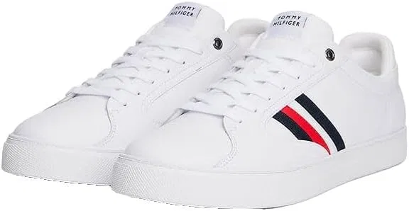 Мужские низкие кроссовки Tommy Hilfiger Icon Court Stripes Fm0fm05628, White — фото 3