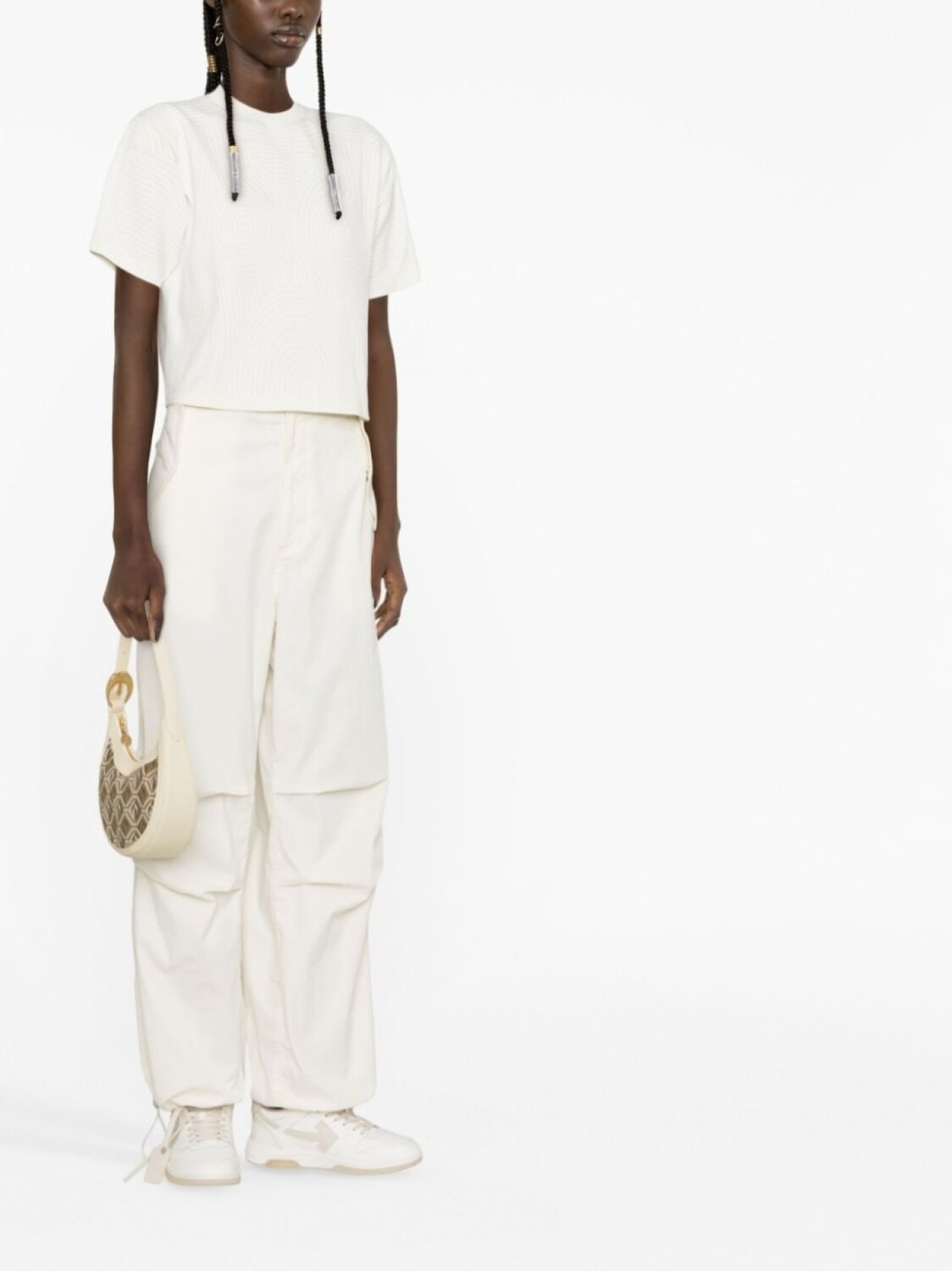 Off-White футболка с принтом, нейтральный цвет — фото 4