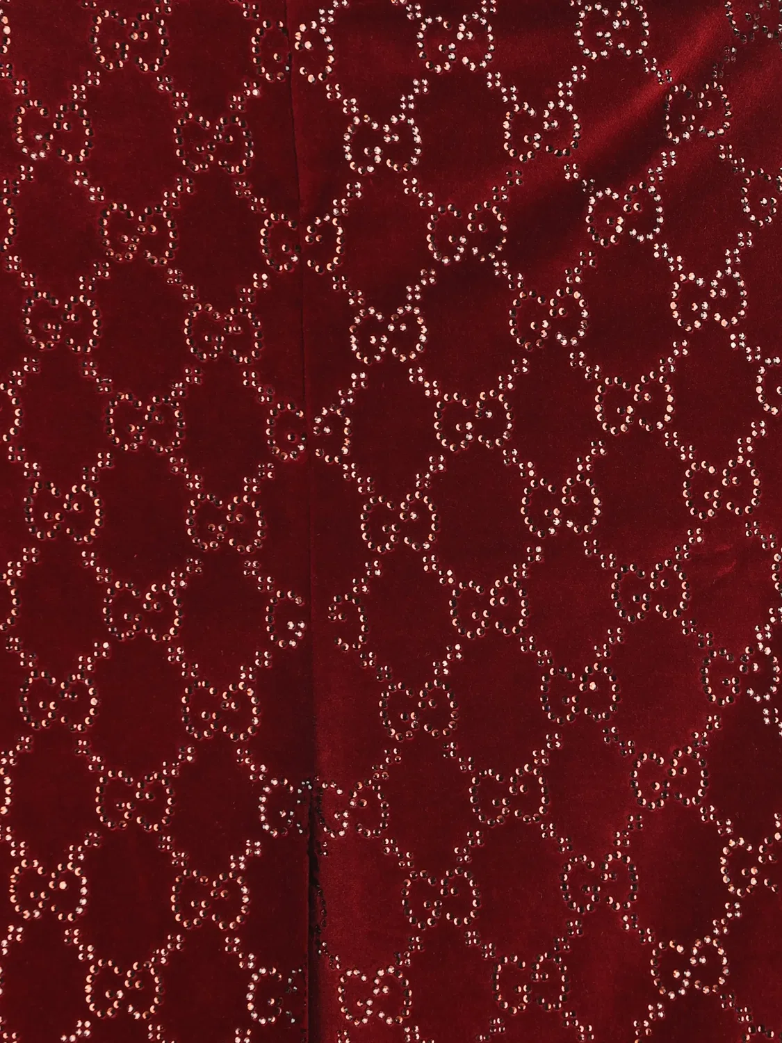 Бархатные брюки Gucci, красный — фото 3