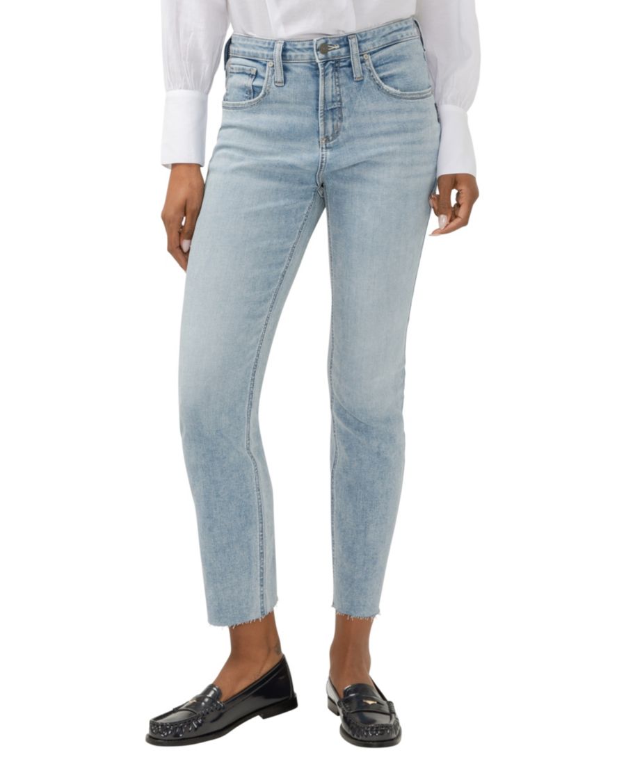 

Женские джинсы Beau с высокой посадкой и зауженными штанинами Silver Jeans Co, Symphony