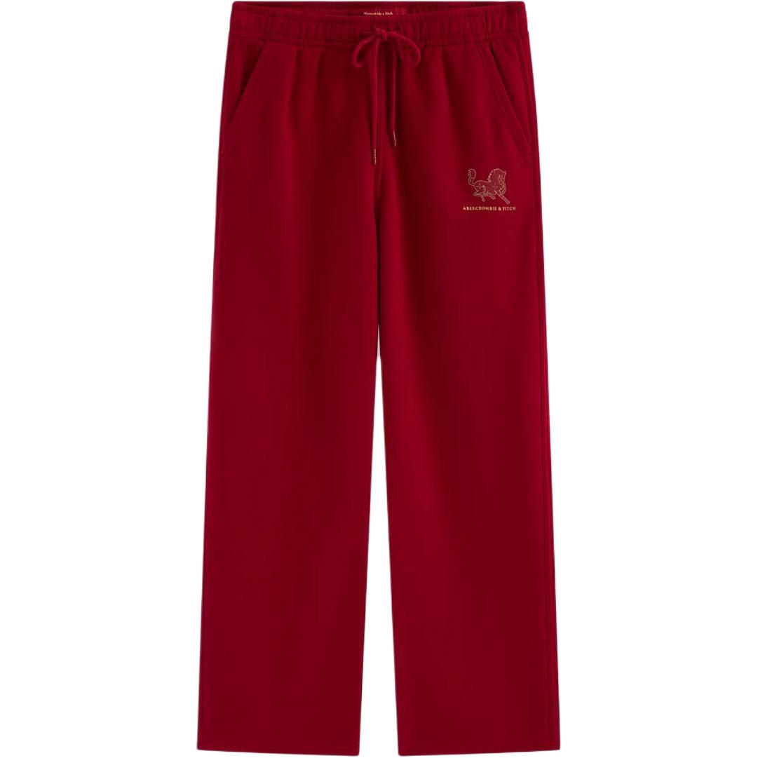 

Вязаные спортивные штаны для мужчин Abercrombie＆Fitch, красный