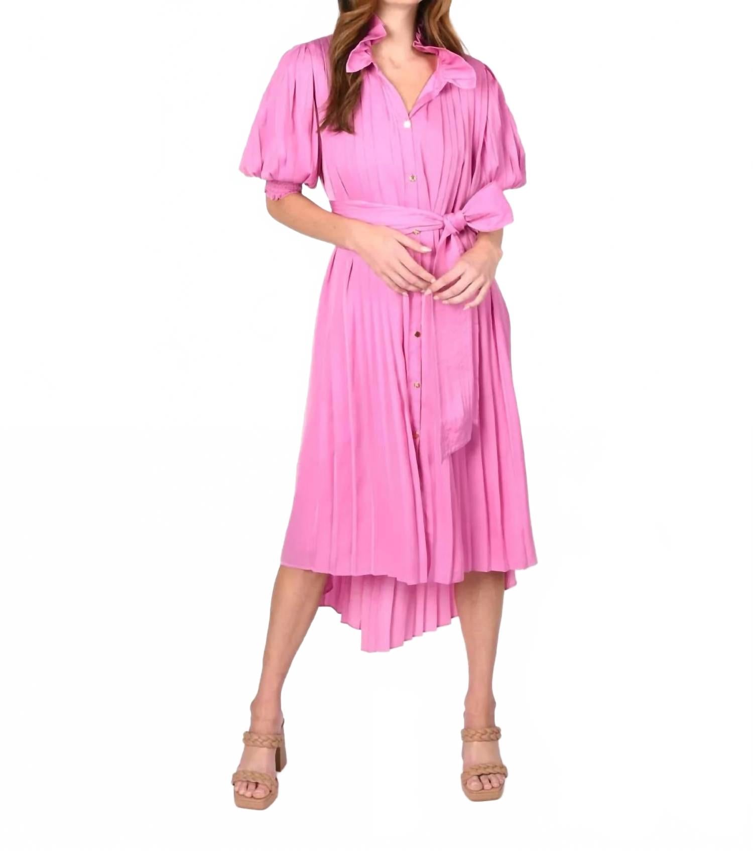 

Платье Rowan миди в оттенке оперный розово-лиловый Emily McCarthy