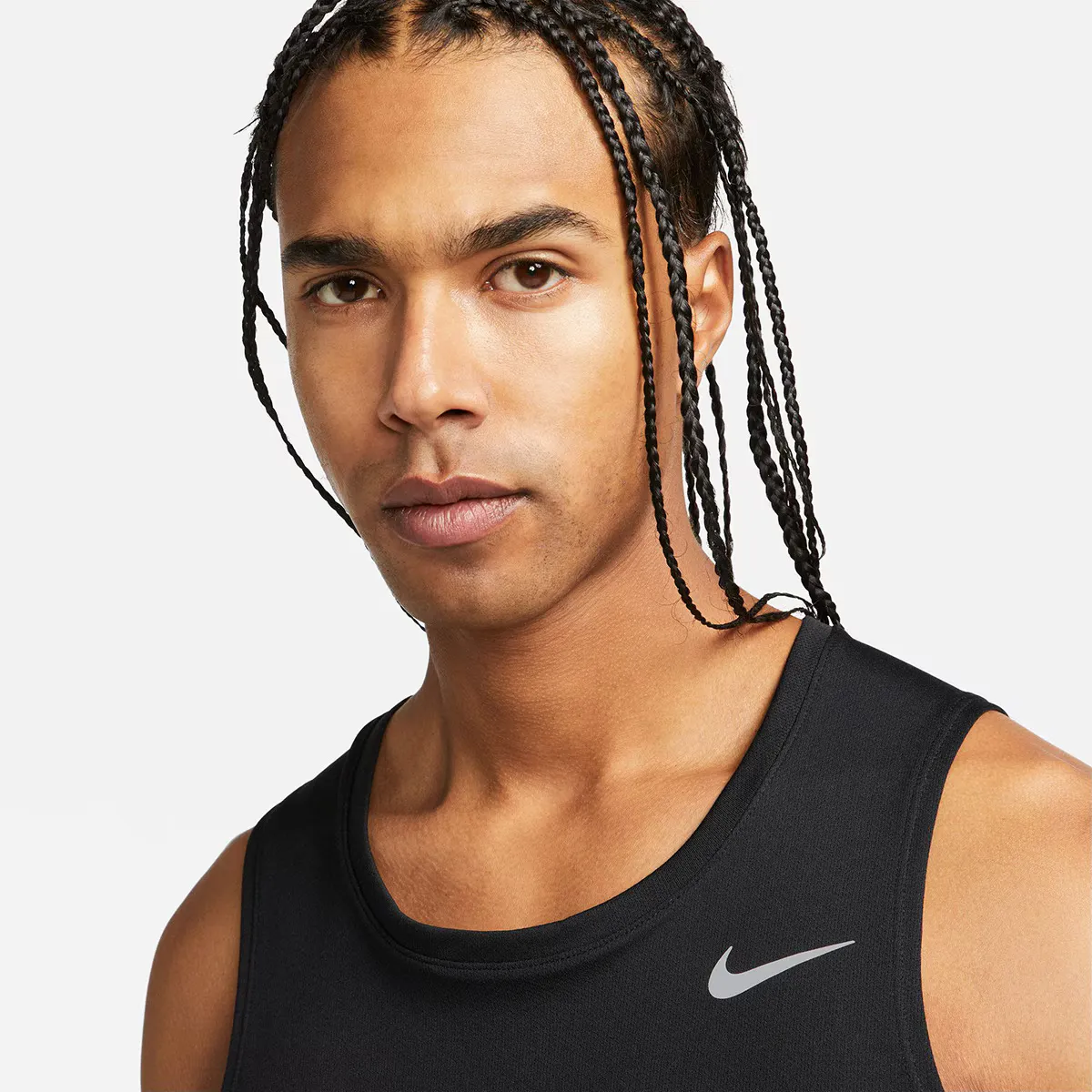 Мужская футболка Dri-FIT Miler Nike, чёрный — фото 3