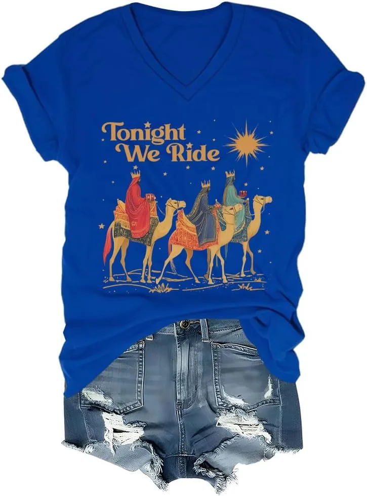 

Футболка Tonight We Ride Christmas, мужская, с верблюдом