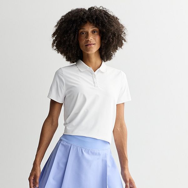 

Женская поло для гольфа с коротким рукавом Tek Gear, Modern White