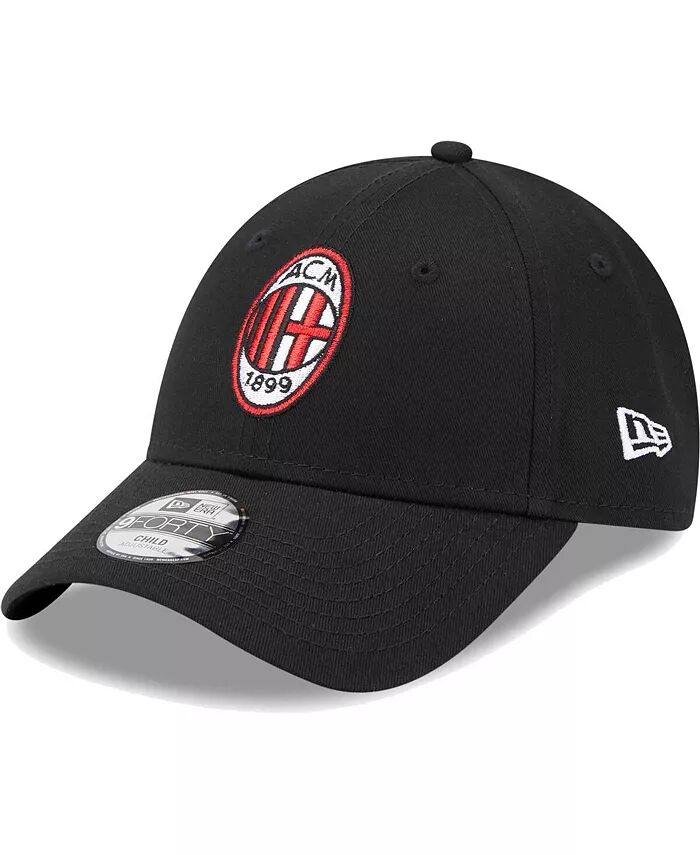 

Черная регулируемая кепка AC Milan Core 9FORTY для больших мальчиков и девочек New Era