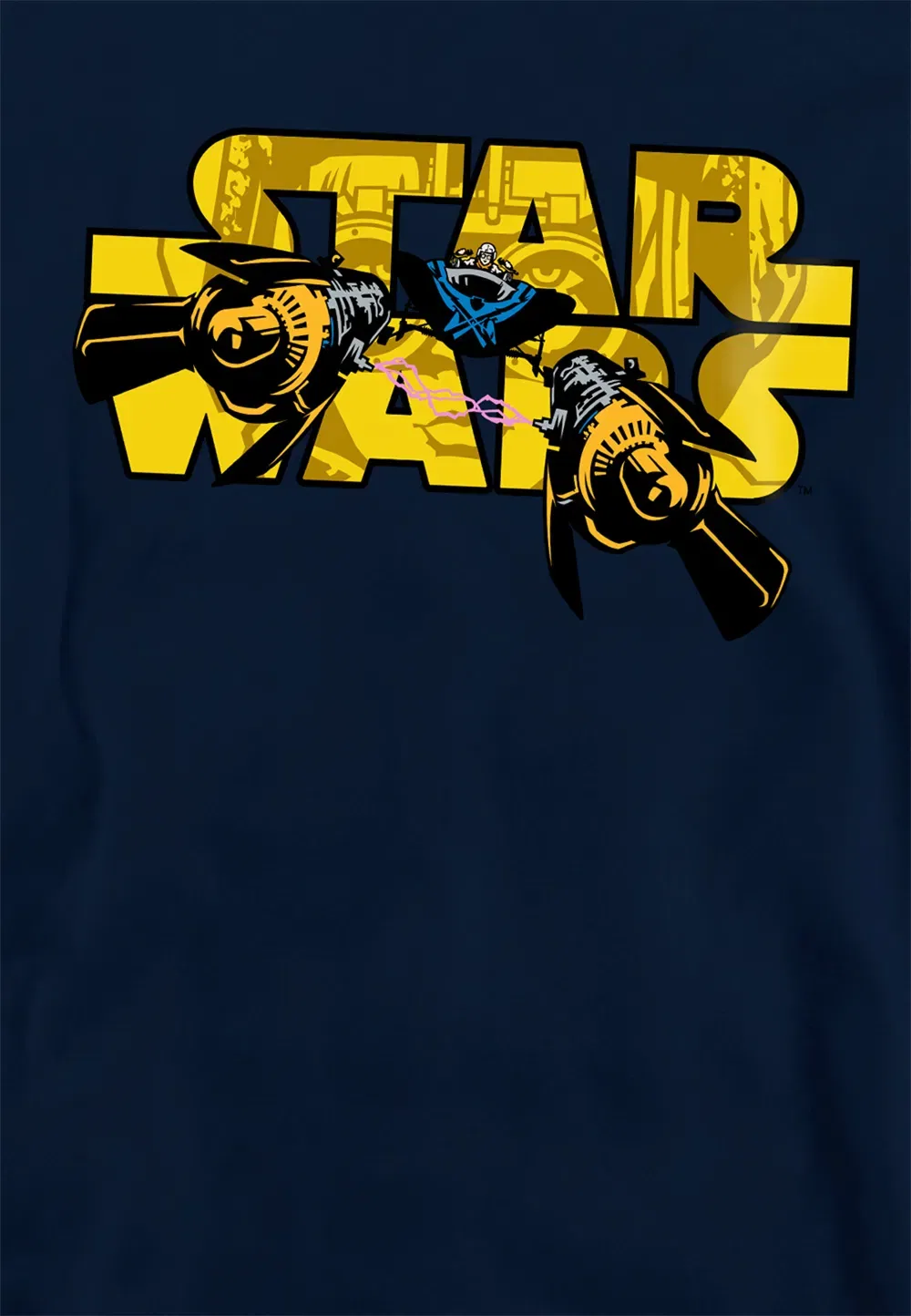 Детский худи Star Wars Pod Racing, синий, темно-синий — фото 2