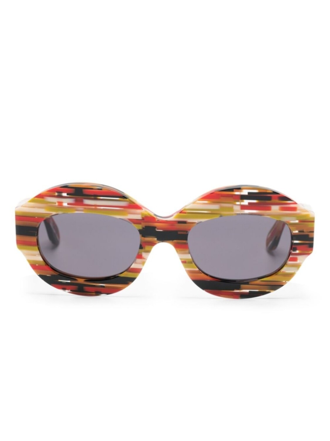 

Marni Eyewear солнцезащитные очки Spacey Stripey, красный