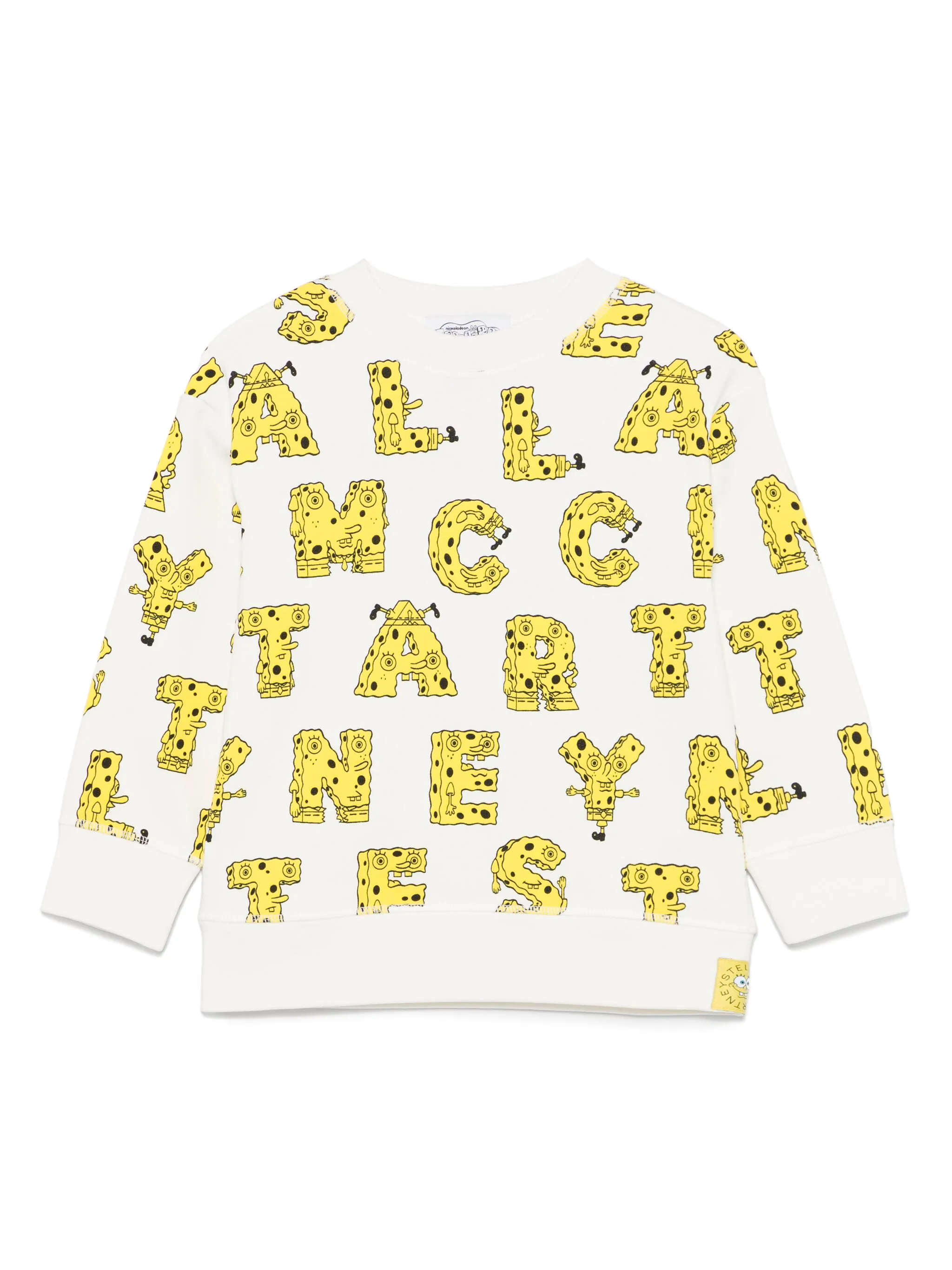 

Толстовка с принтом из коллаборации с SpongeBob SquarePants Stella Mccartney Kids, белый