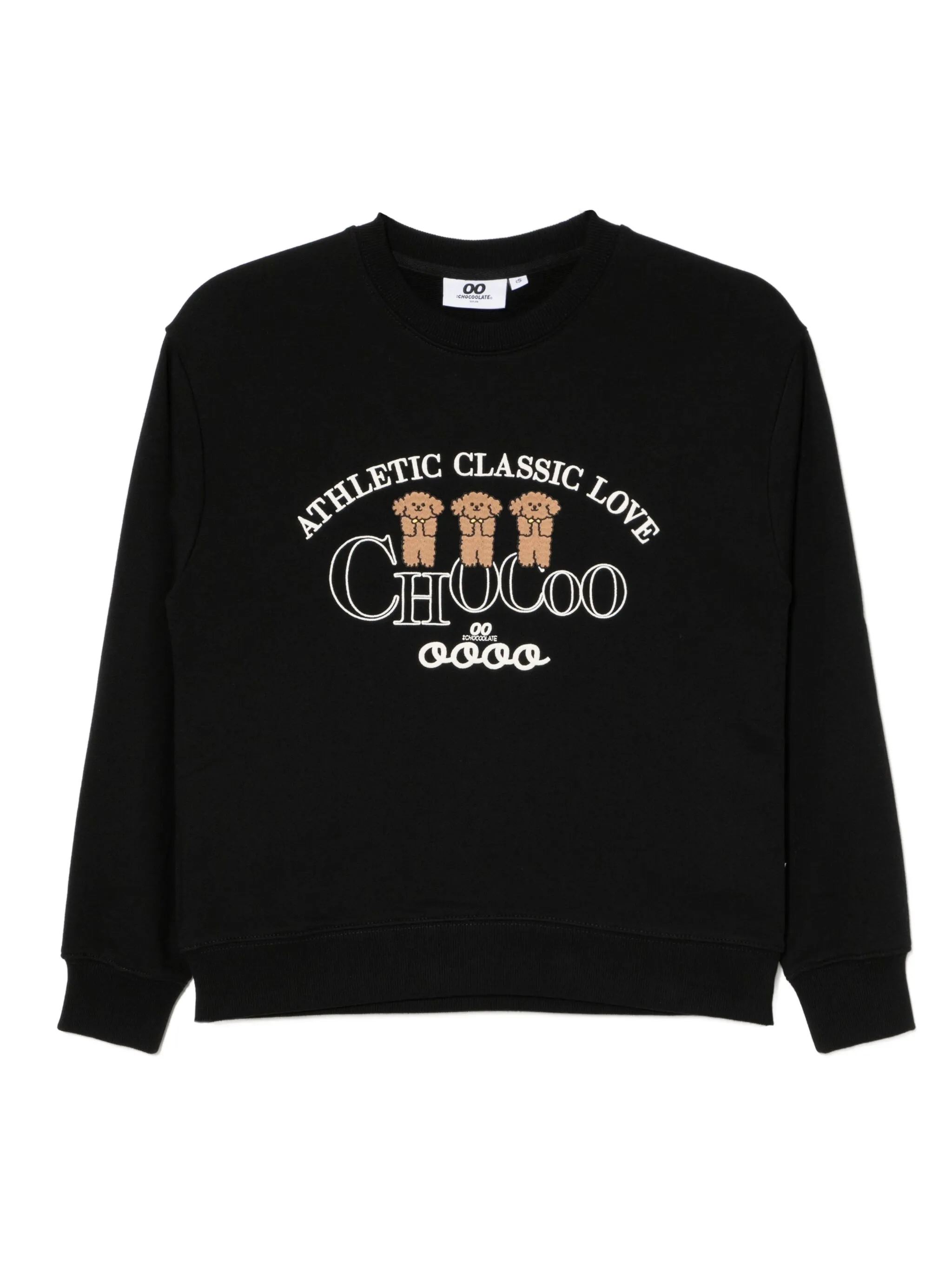 

Толстовка с вышивкой Chocoolate, черный