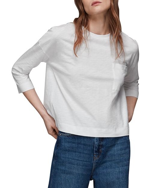 

Топ с карманами из органического хлопка Whistles, цвет White