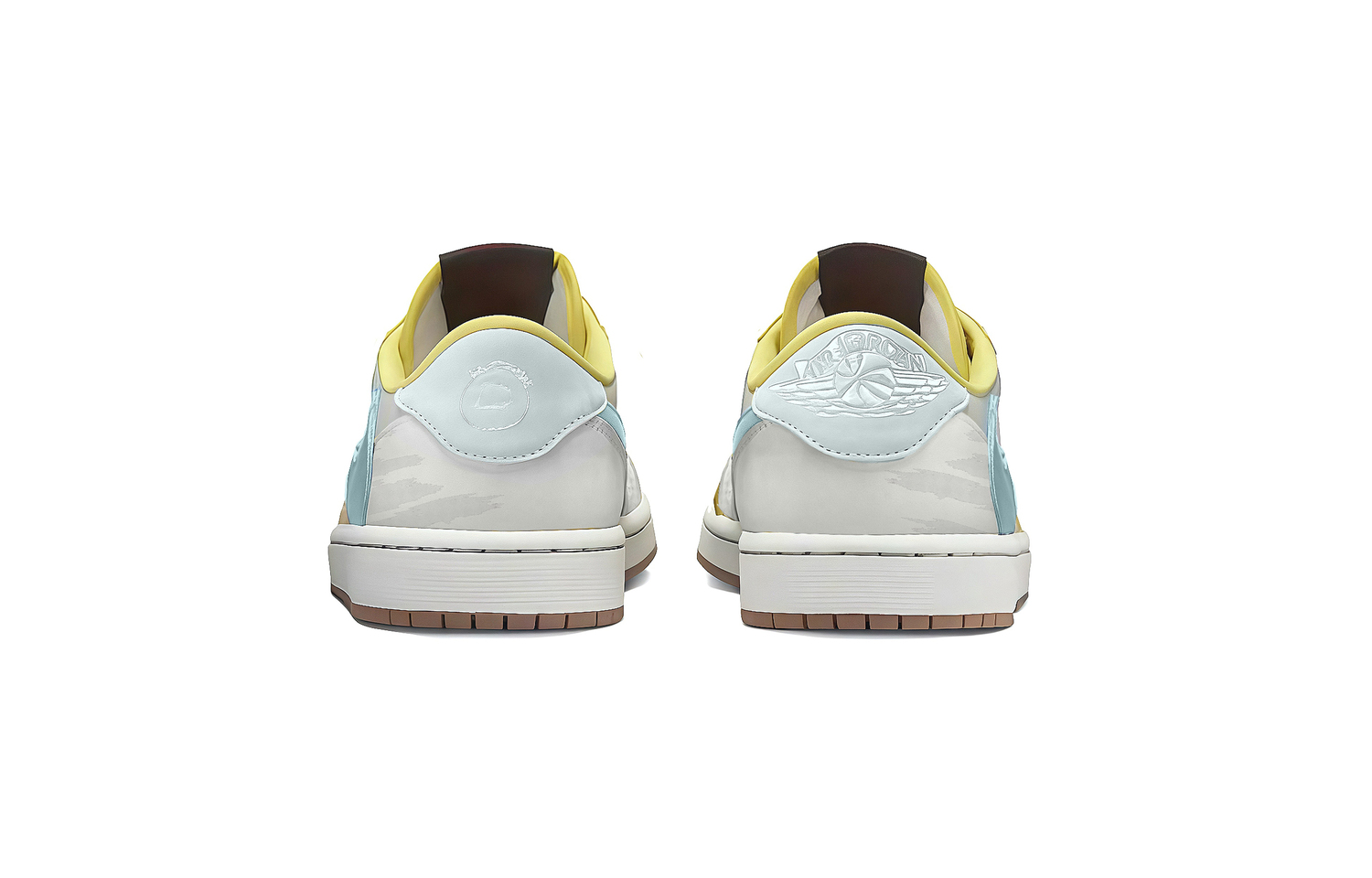 Кроссовки Air 1 Vintage Unisex низкие Jordan, серый/белый — фото 4