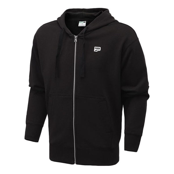 

Куртка downtown hooded jacket 'black white' Puma, черный