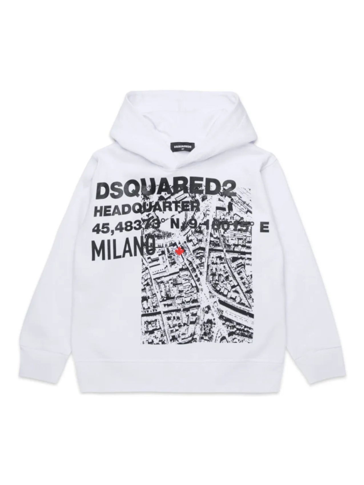 

DSQUARED2 KIDS хлопковая толстовка с принтом, белый