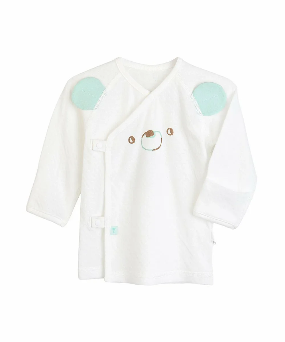 Хлопковая двухсторонняя короткая майка Bear Cotton Moimoln, Off white