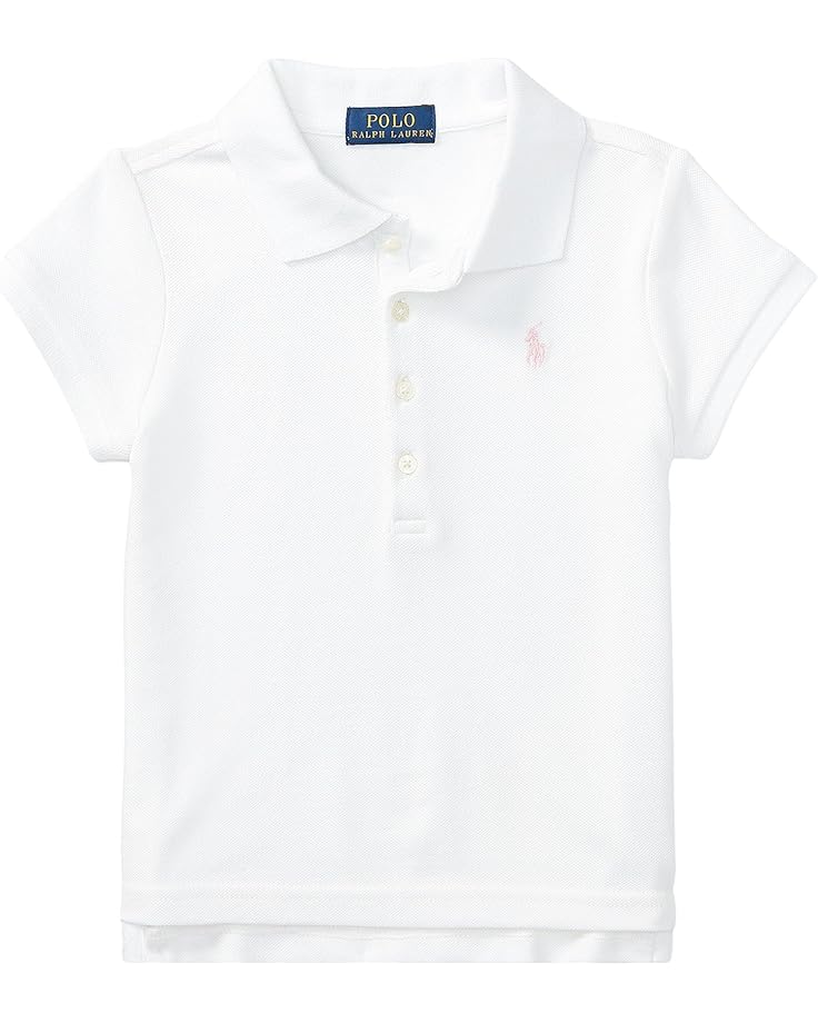 

Поло Polo Ralph Lauren Kids Short Sleeve Mesh Polo Shirt, белый