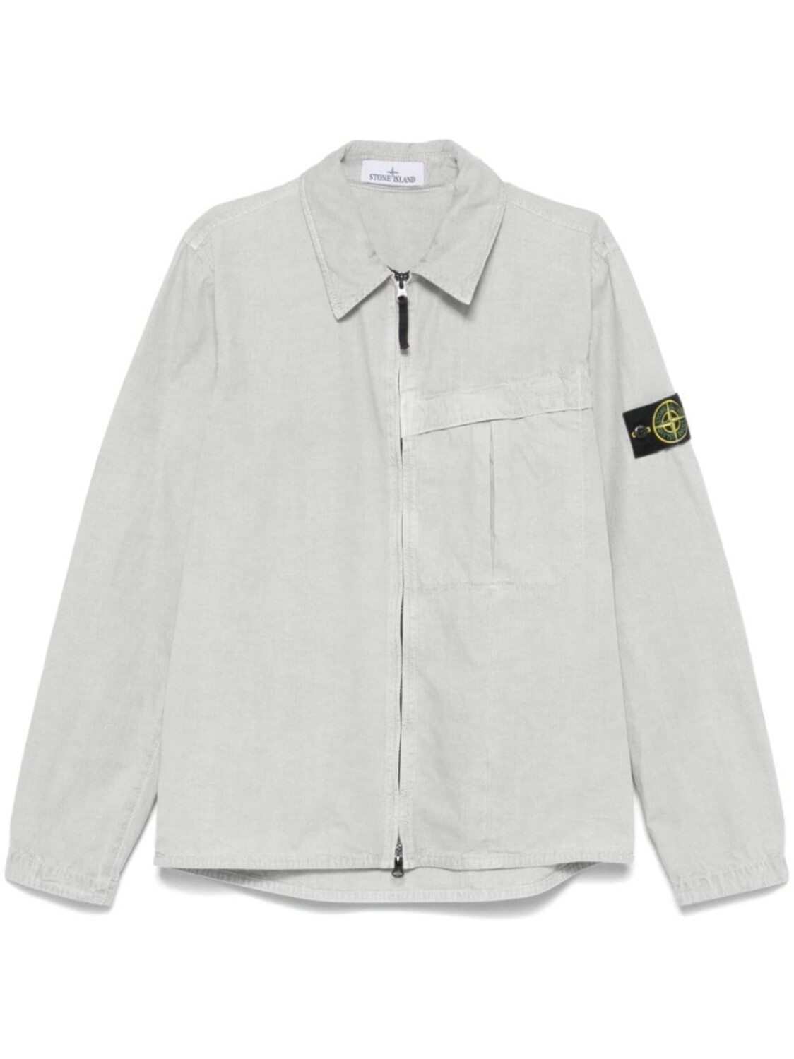 

Stone Island рубашка с нашивкой Compass, серый