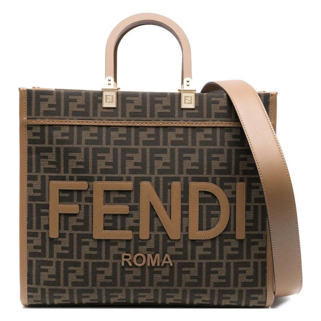 

FENDI Сумка-шоппер из жаккардовой ткани среднего размера