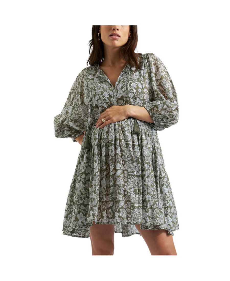 

Платье для кормления грудью Ripe Cali для беременных Ripe Maternity, Olive / white