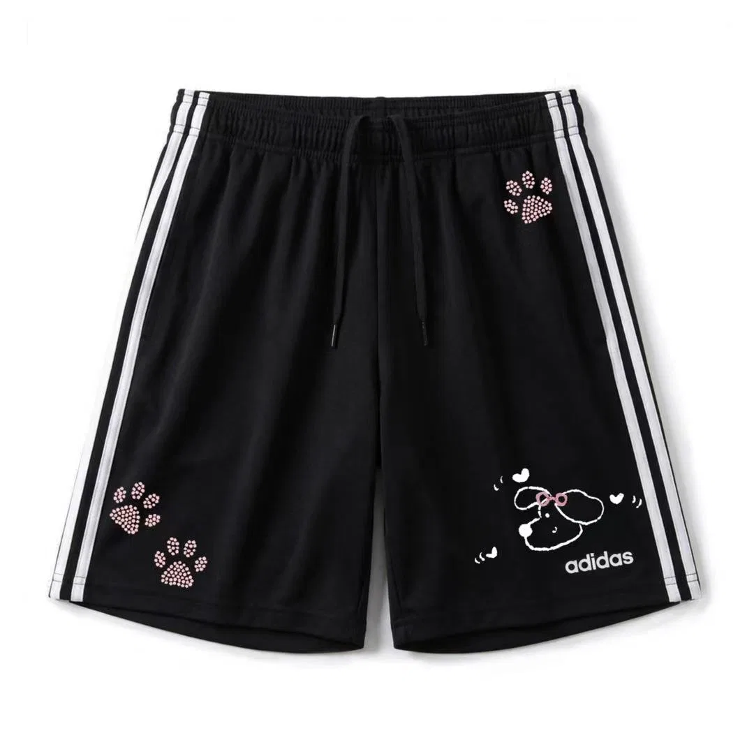 Шорты повседневные Adidas ESSENTIALS 3 Stripes Casual Shorts черные