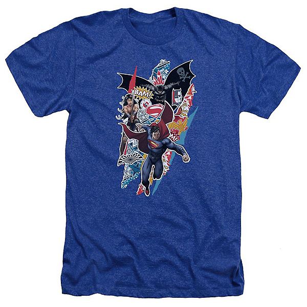 

Футболка Batman v Superman ripped trio adult heather Licensed Character