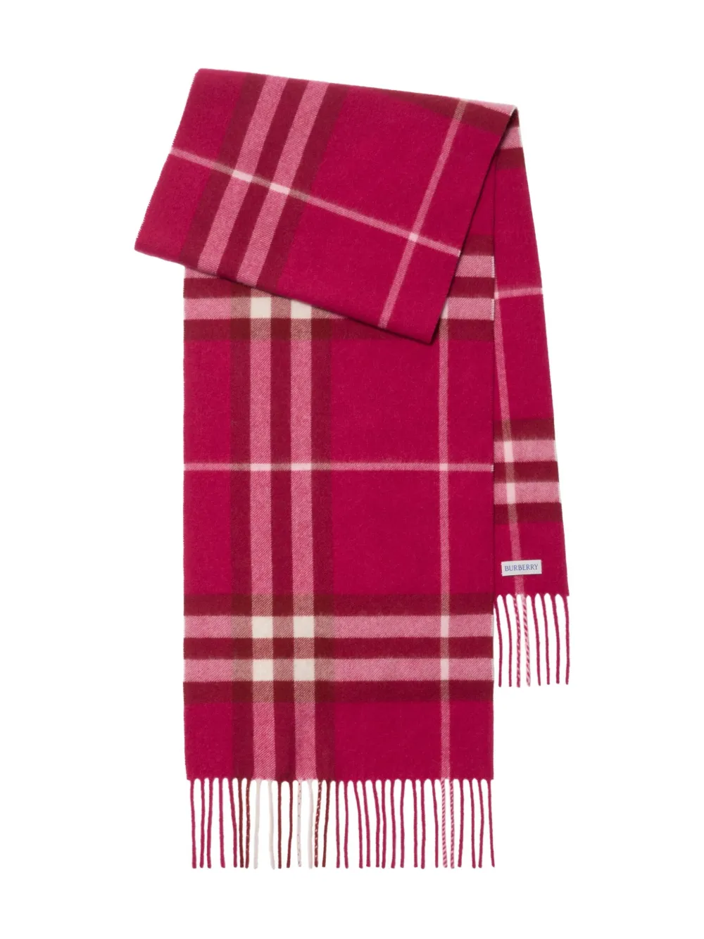 

Кашемировый шарф в клетку BURBERRY, розовый