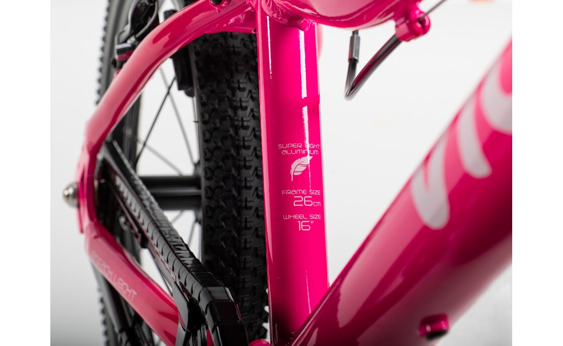 Детский велосипед Vilu SECHZEHN - 16 дюймов - Diamant - 2024, цвет Pink|pink/white — фото 2