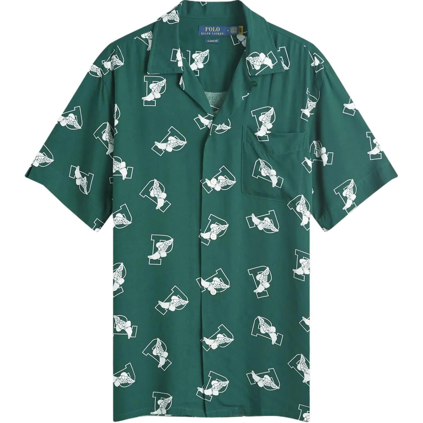 

Рубашка с принтом p wing Polo Ralph Lauren, зеленый