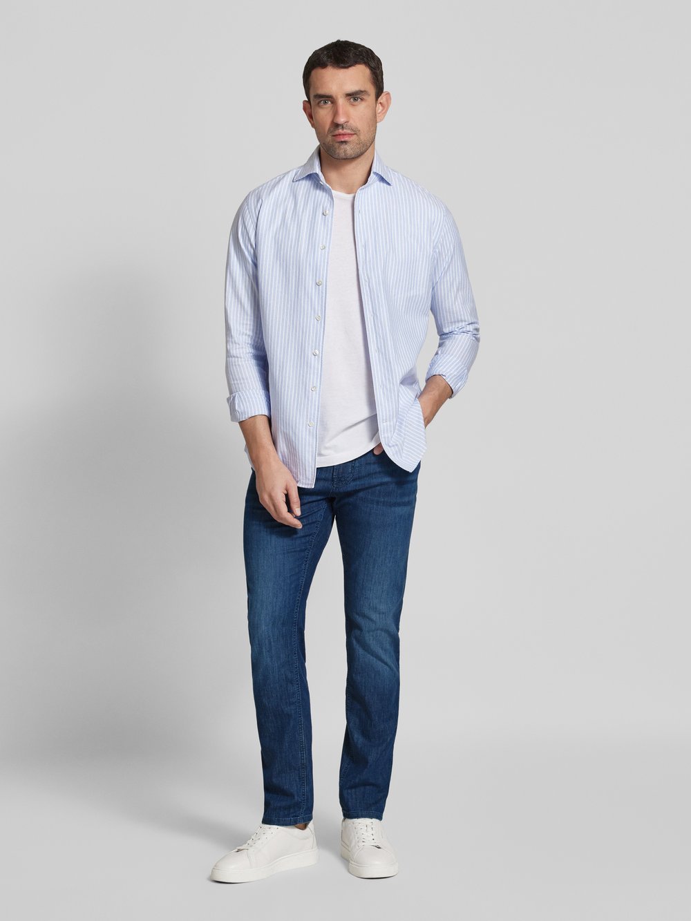 

Джинсы прямого кроя с 5 карманами, модель «Митч» JOOP! Jeans, синий