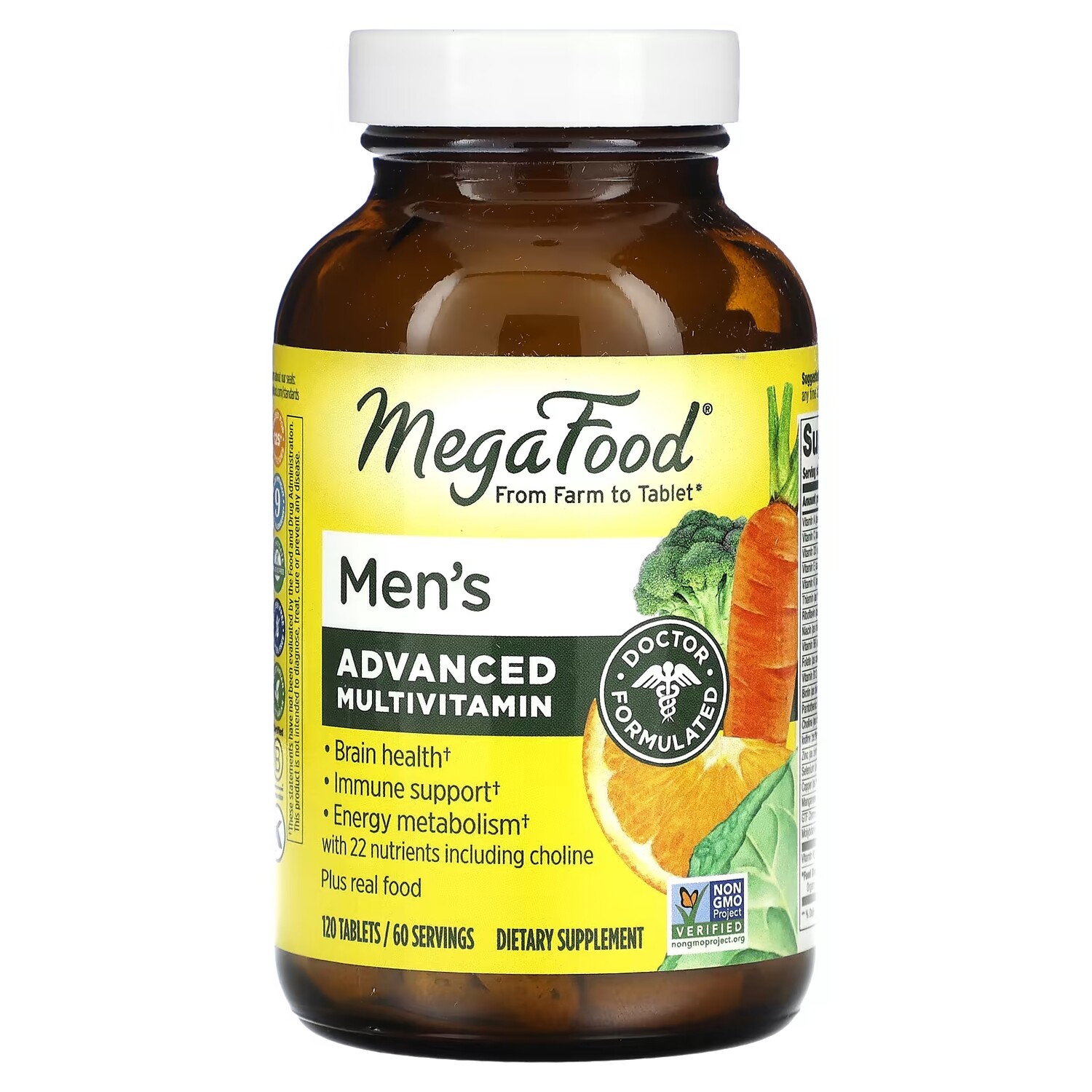 

Мультивитамины усовершенствованные MegaFood для мужчин, 120 таблеток
