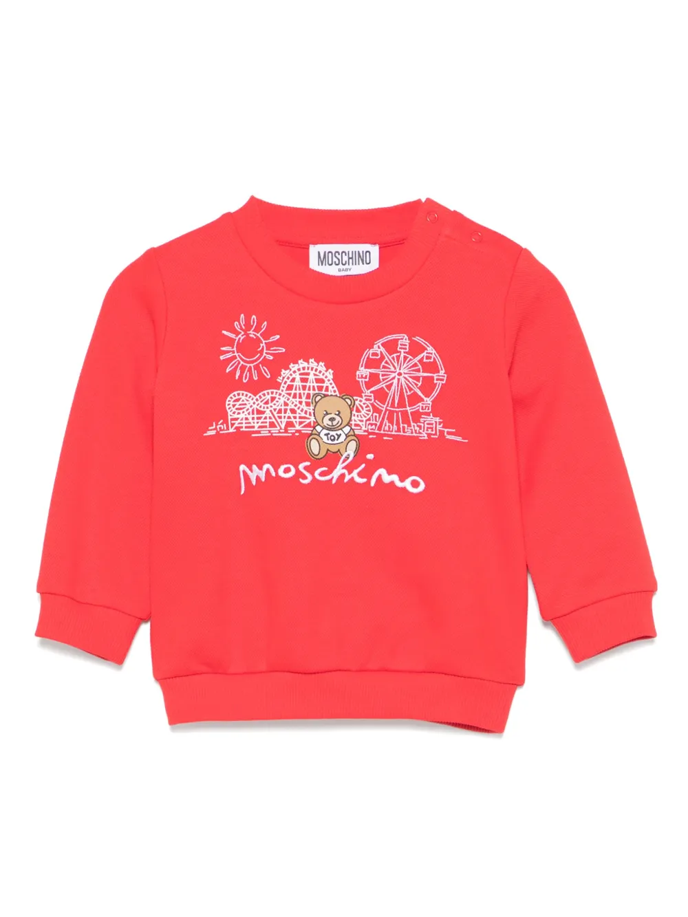

Толстовка Teddy Bear Moschino Kids, красный