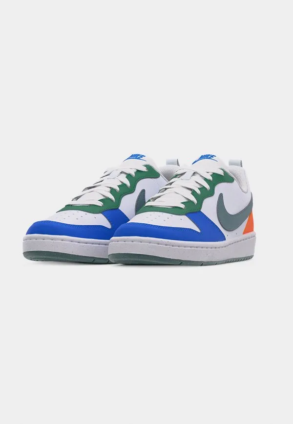 Кроссовки court borough Nike Sportswear, White/Mineral Slate/Malachite/Blue Crystal/Total Orange — фото 3