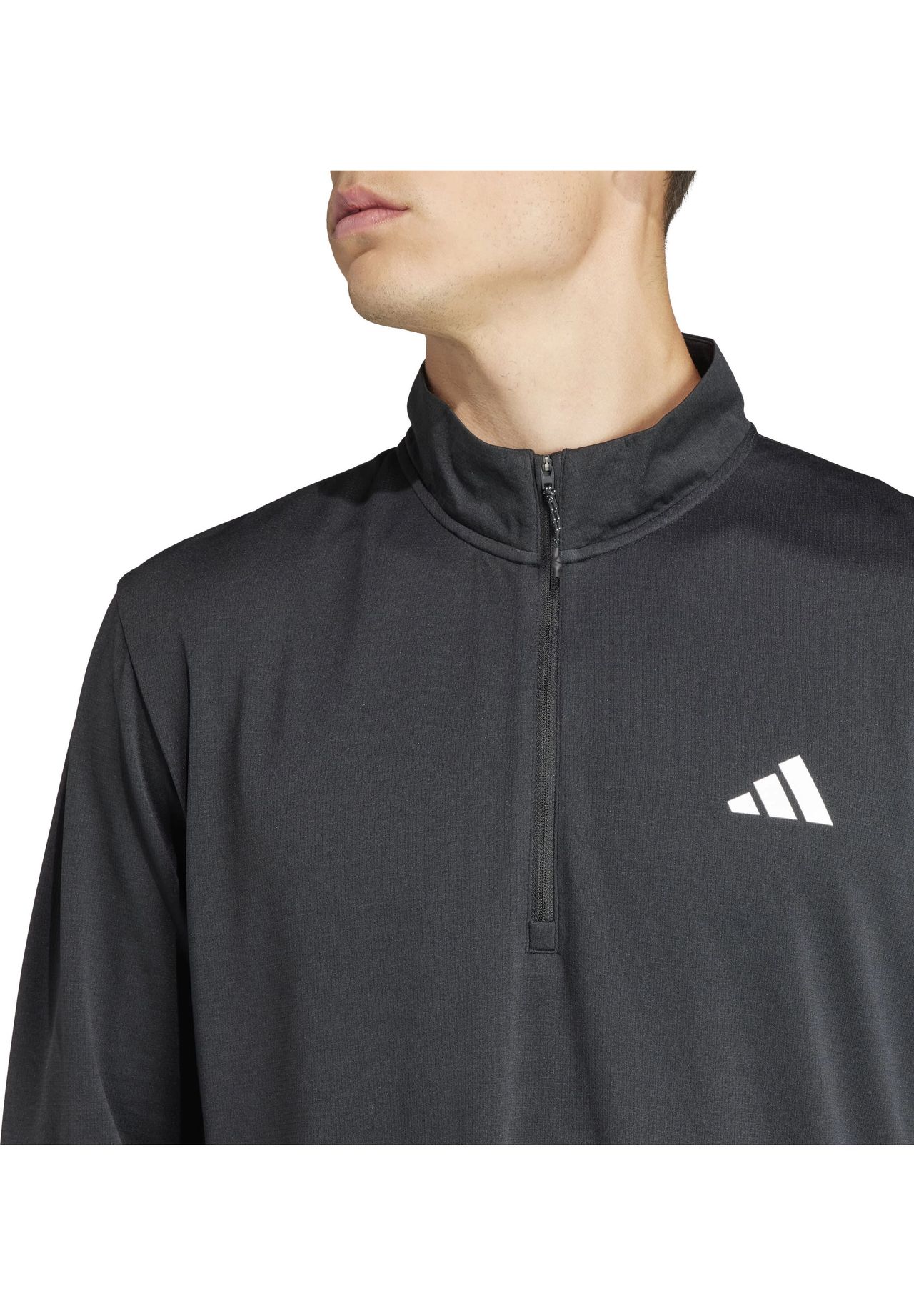 Функциональная рубашка Train Essentials, воротник стойка, дышащая, мужская Adidas, черный — фото 4