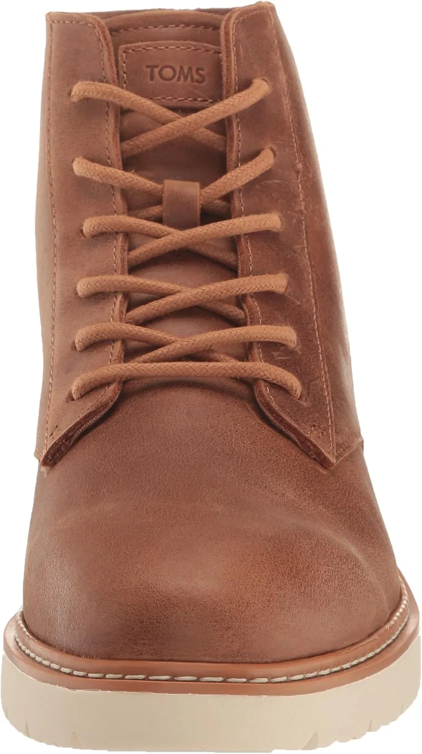 Мужские низкие ботинки TOMS Trvl Lite 2.0, Tan Water Resistant Leather — фото 2