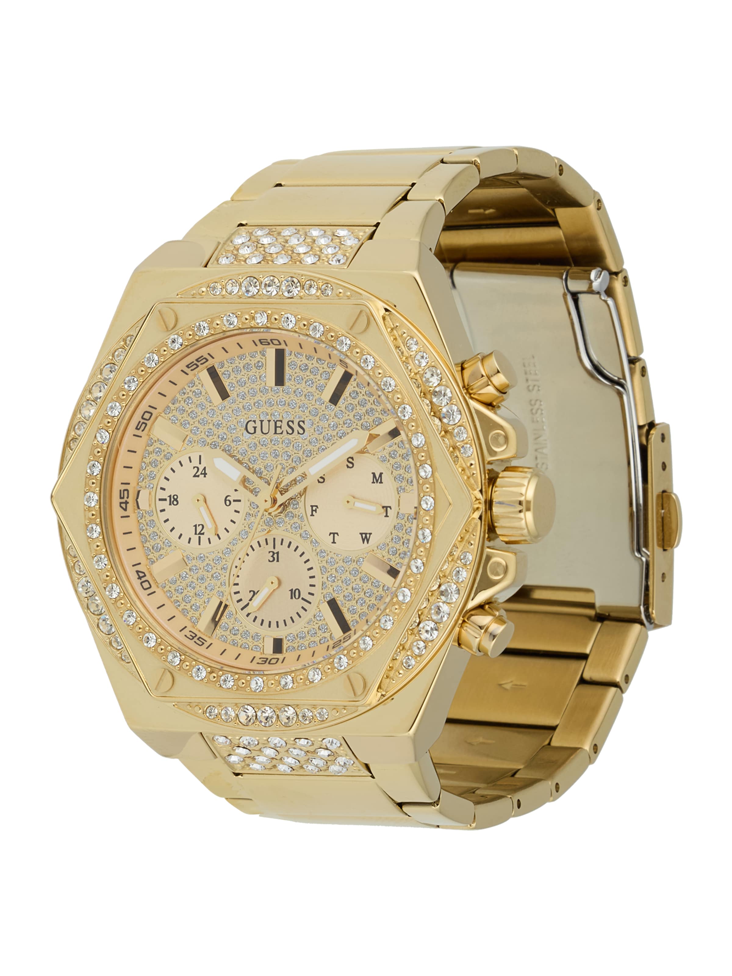 

GUESS Часы 'FURY' Analog в цвете Gold