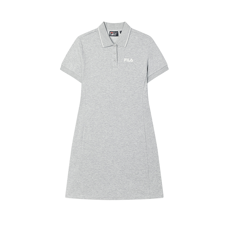 

Оригинальное платье с короткими рукавами женское Medium Heather Gray FILA, серый