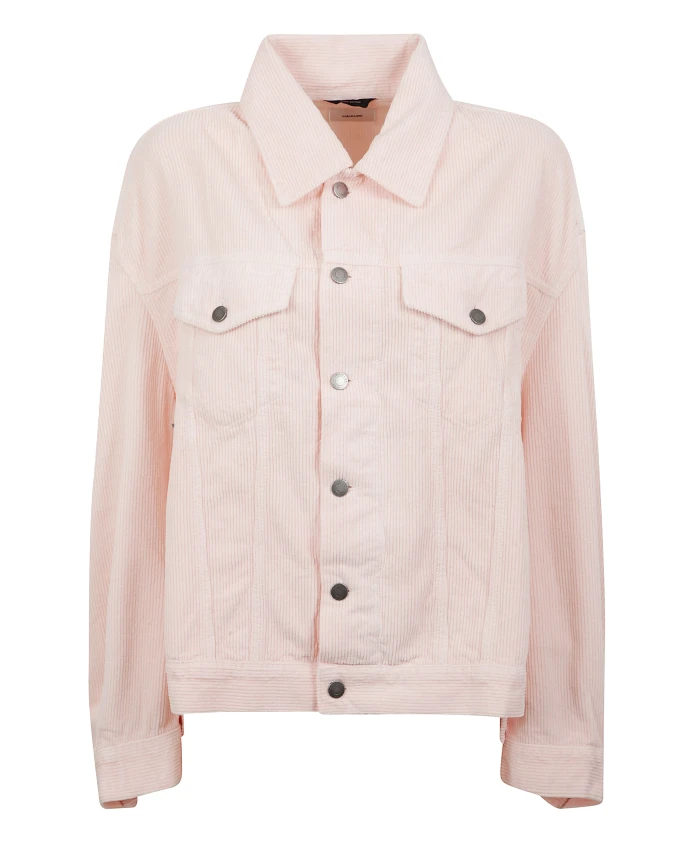 

Бархатная куртка свободного кроя Haikure, розовый