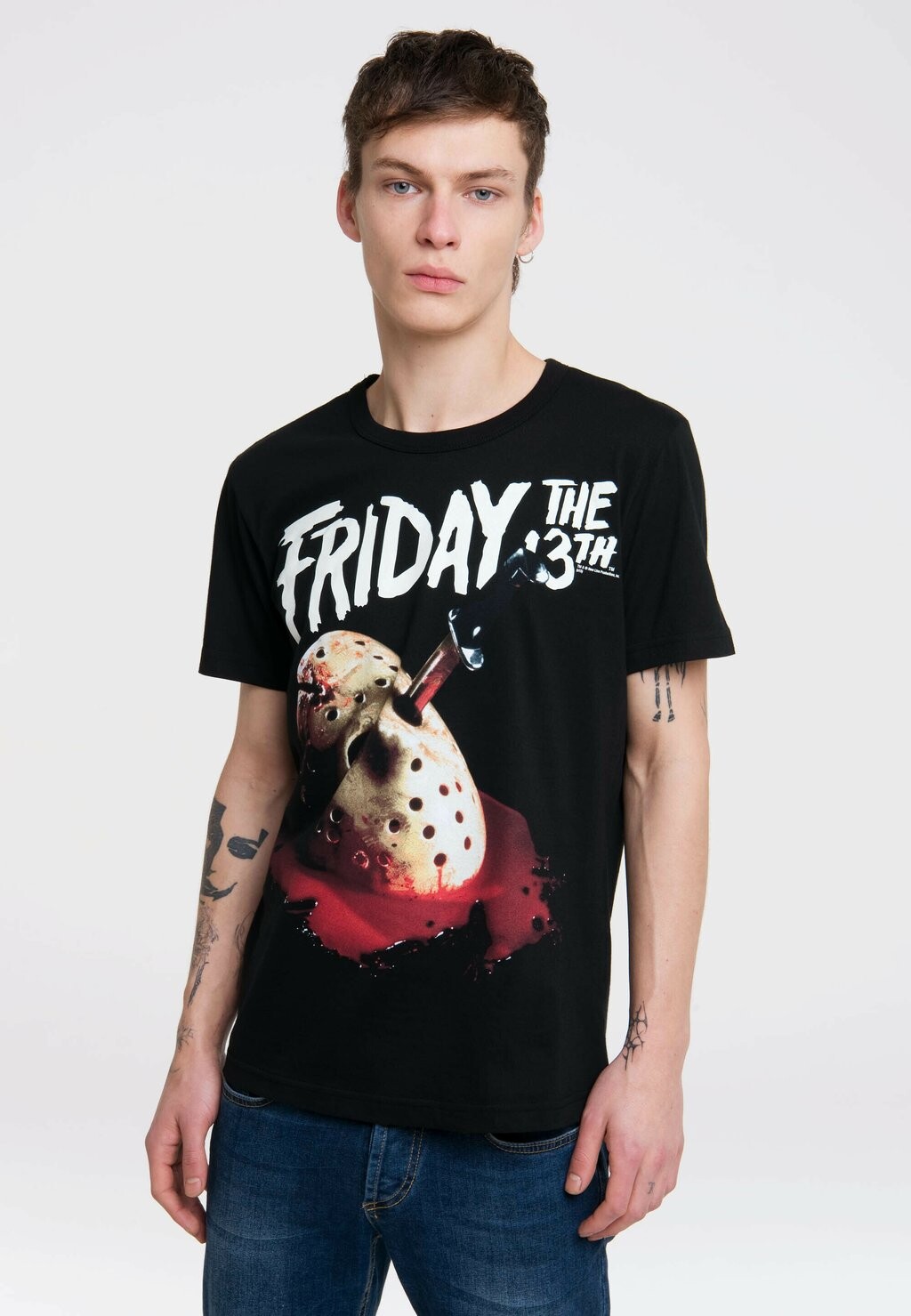 

Футболка с принтом FRIDAY THE LOGOSHIRT, цвет schwarz