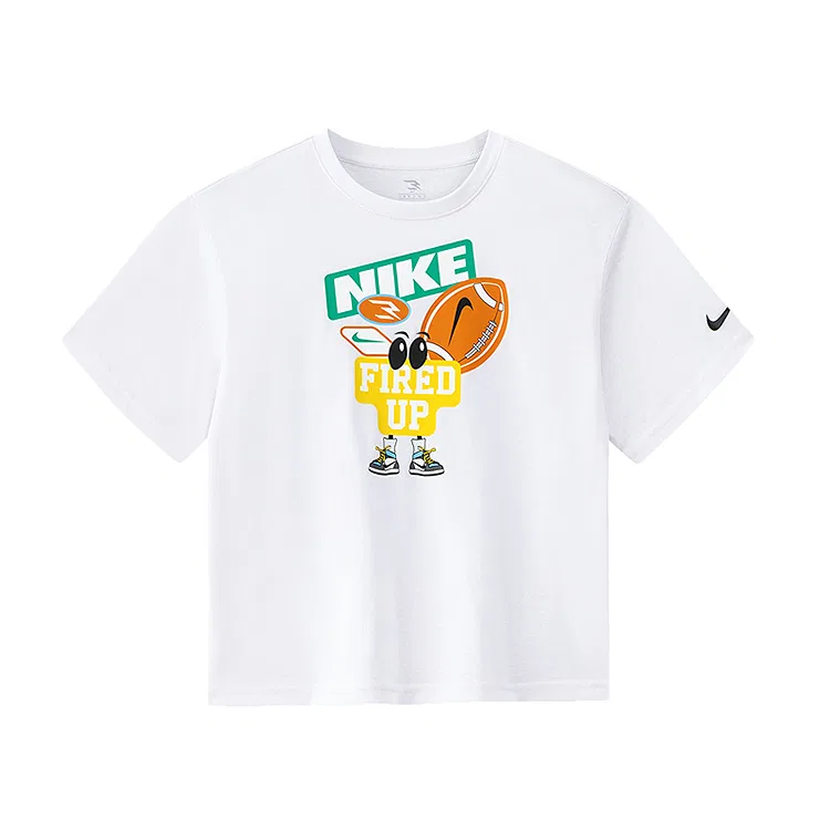 Футболка с коротким рукавом Nike Kids' темно-синяя — фото 3