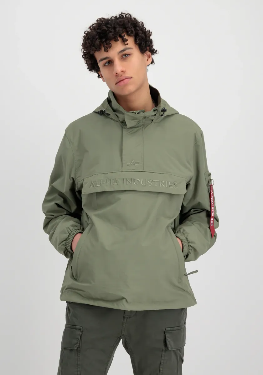 

Анорак Alpha Industries " Alpha Industries Мужчины - Куртки для активного отдыха Анорак с вышитым логотипом", оливковый