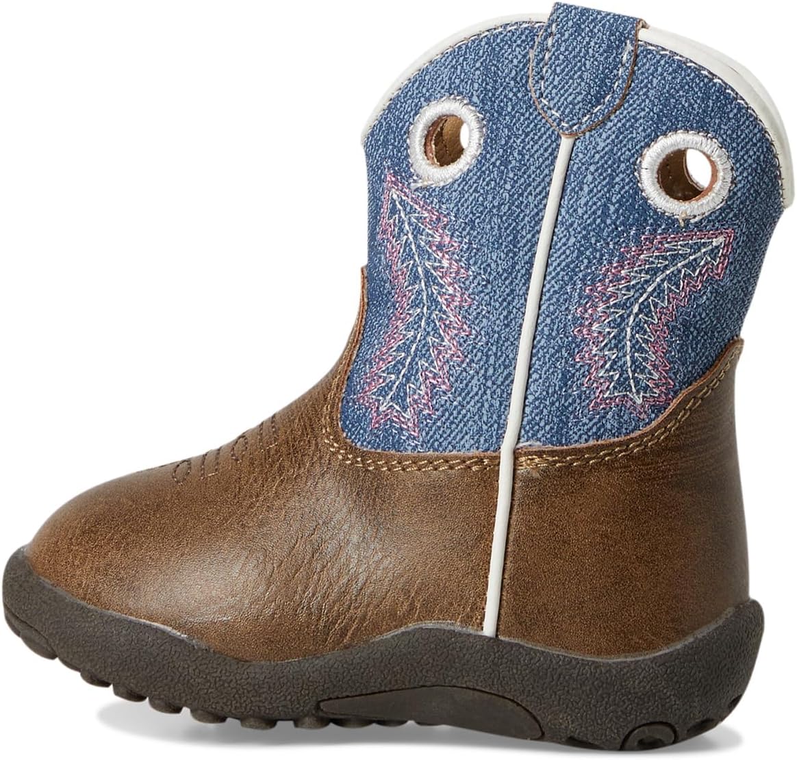Ботинки Roper Kids  Cowbaby Cowbabies Willow, Brown Faux Leather Vamp — фото 4