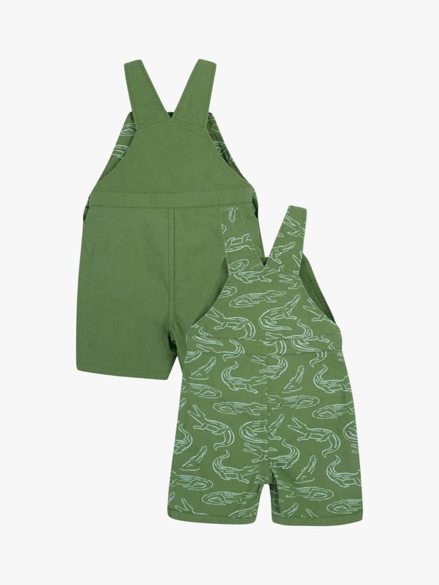 Реверсивный комбинезон из органического хлопка baby rocky Frugi, цвет Croc Time — фото 3