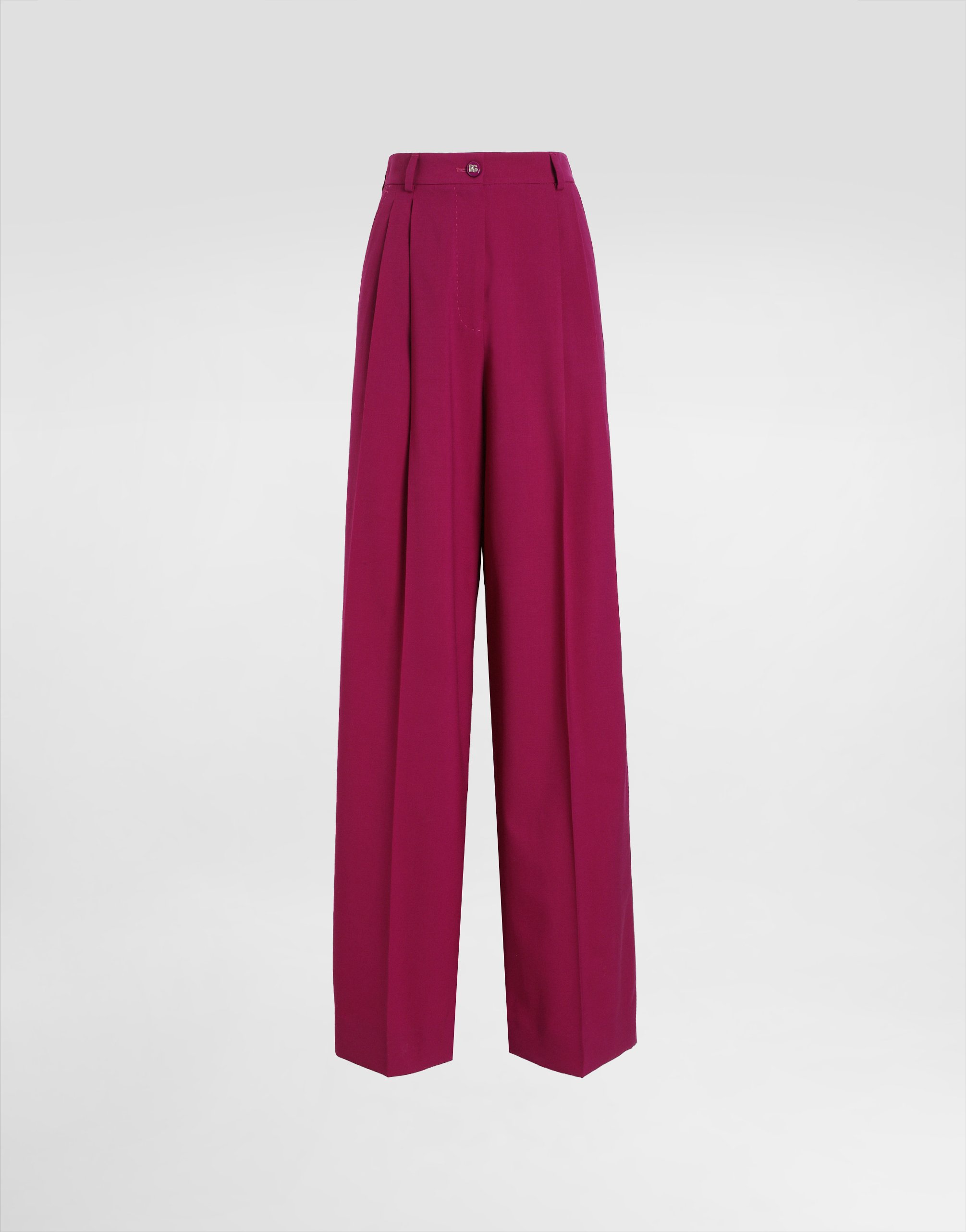 

Шерстяные брюки-палаццо Dolce & Gabbana, фуксия