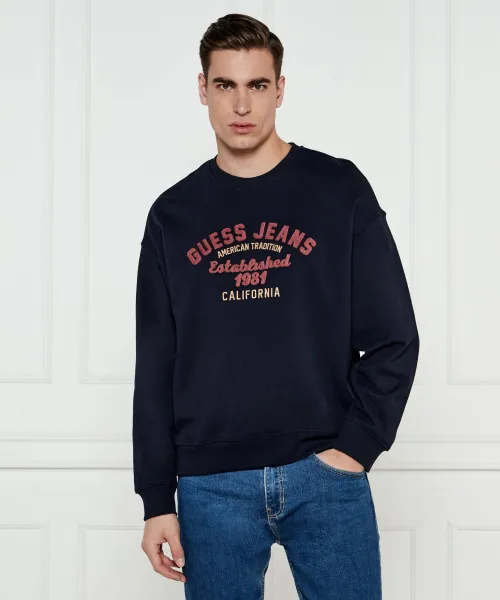 

Винтажная толстовка Oversize fit Guess Jeans, синий
