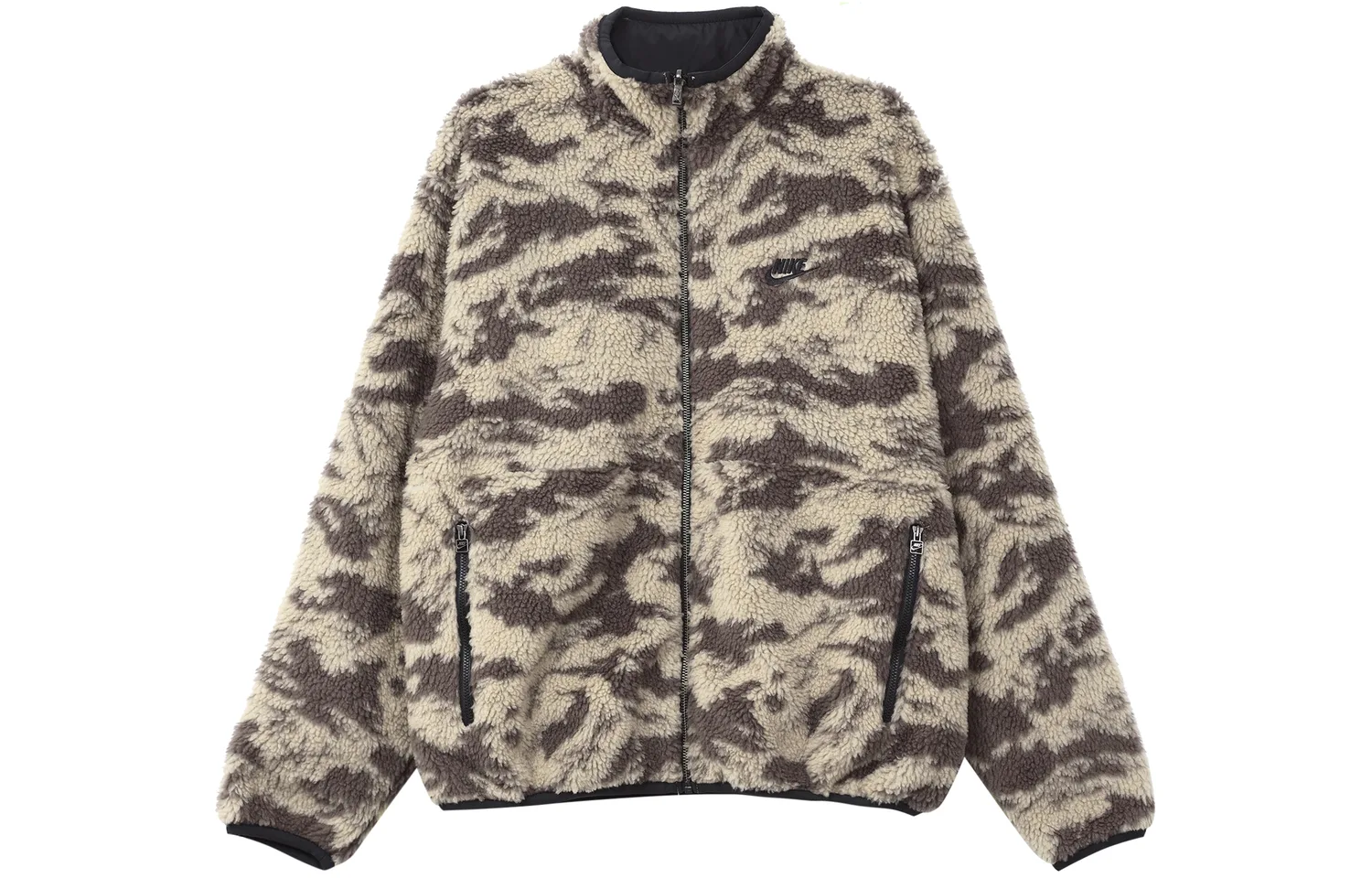 Куртка зимняя реверсивная Sportswear Club Fleece Plus Nike, черный — фото 4