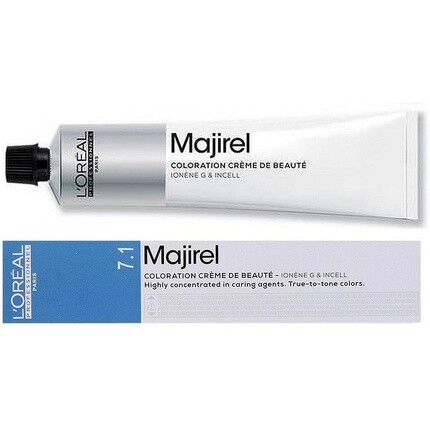 

Loreal Majirel 7.1 Mittelblond Пепельно-кремовая краска для волос 50 мл, L'Oreal